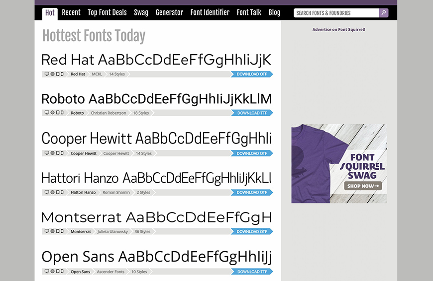 font squirrel