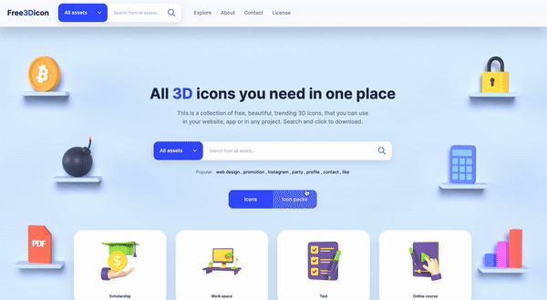 Free 3D icon