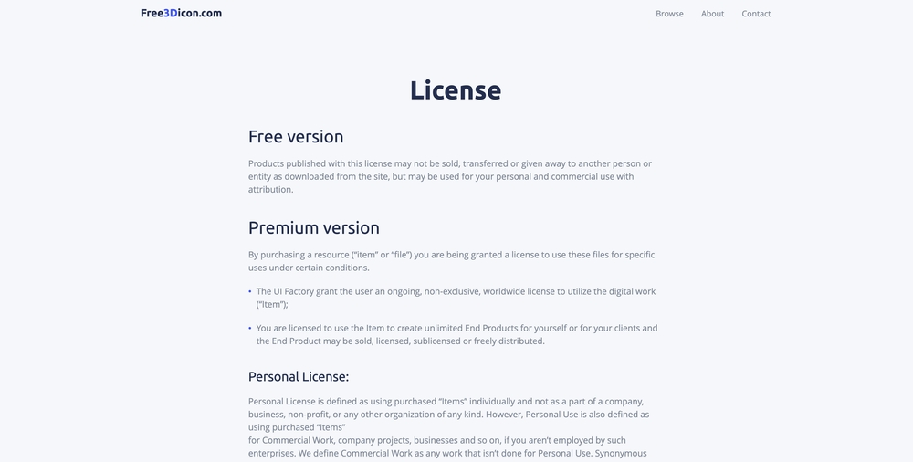 Free 3D icon